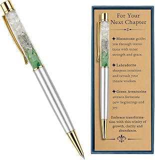 Next Chapter Crystal Pen for Women, New Beginnings Gift, New Job Gift | New Job & New Beginnings Gift for Women, Teachers, Nurses, Coworkers & Friends, New Roles, Career Changes & Fresh Starts