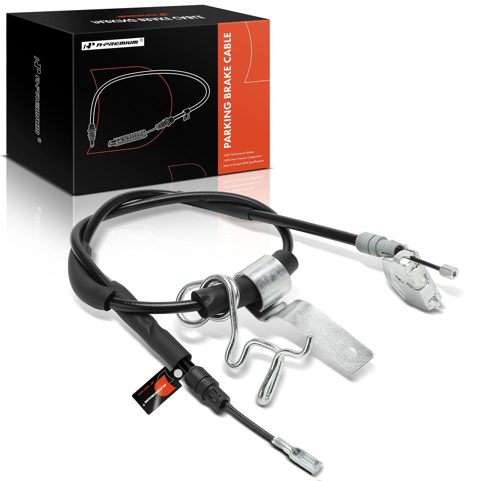 A-Premium Rear Driver Side Parking Brake Cable Assembly | Compatible with Dodge,