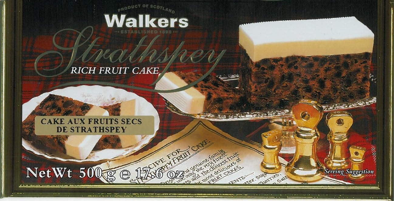 Walker's Shortbread Strathspey Holiday Fruit Cake, Luxury Christmas Cake - 500g
