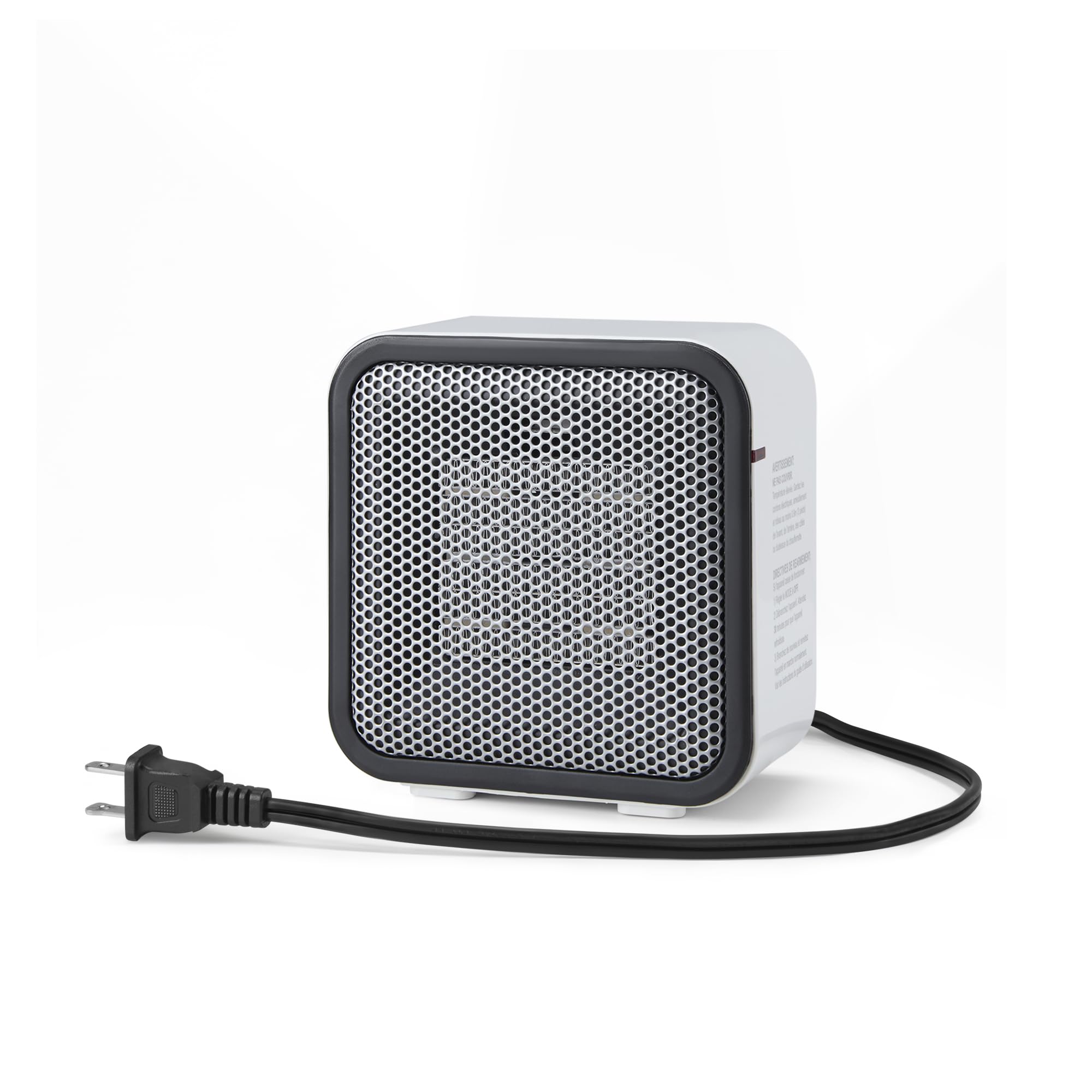 Amazon Basics Ceramic Space Heater, Portable Mini Heater for Office Desk, Fast H