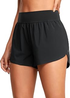 CRZ YOGA High Waisted Split Running Shorts 3"