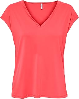 ONLY Women's Onlfree Life S/S Mod.v-Neck Top JRS Noos Onlfree Life S/S Mod.V-Neck Top JRS Noos (Pack of 1)