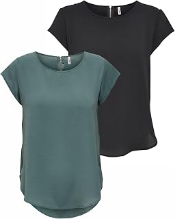 Only Onlvic S/S Solid Top Noos Wvn Women's T-Shirt