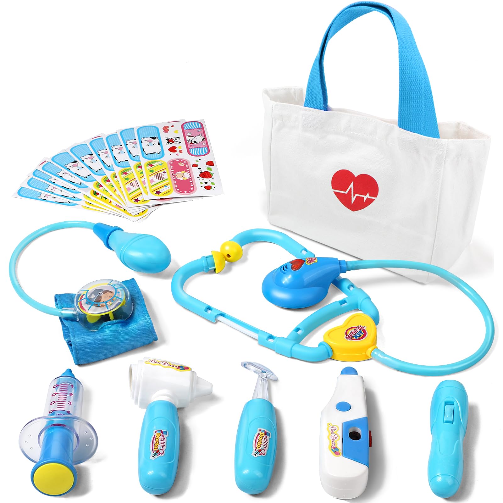 Liberry Doctor Kit Toys for Toddlers Ages 3 4 5 with Light & Sound, Blue | Smoot