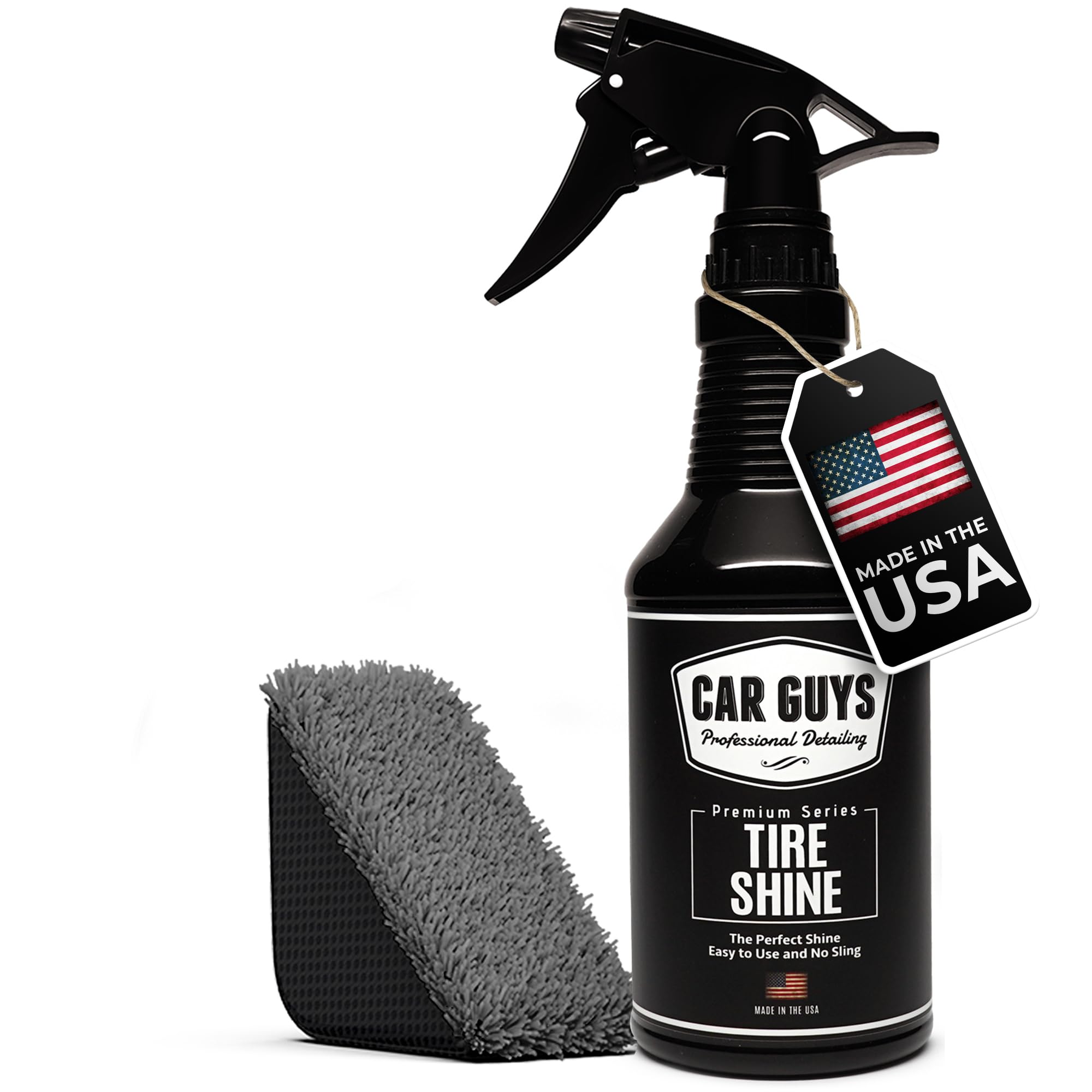 CAR GUYS Tire Shine Spray - The Perfect Deep Black Shine - Long Lasting Car Tire