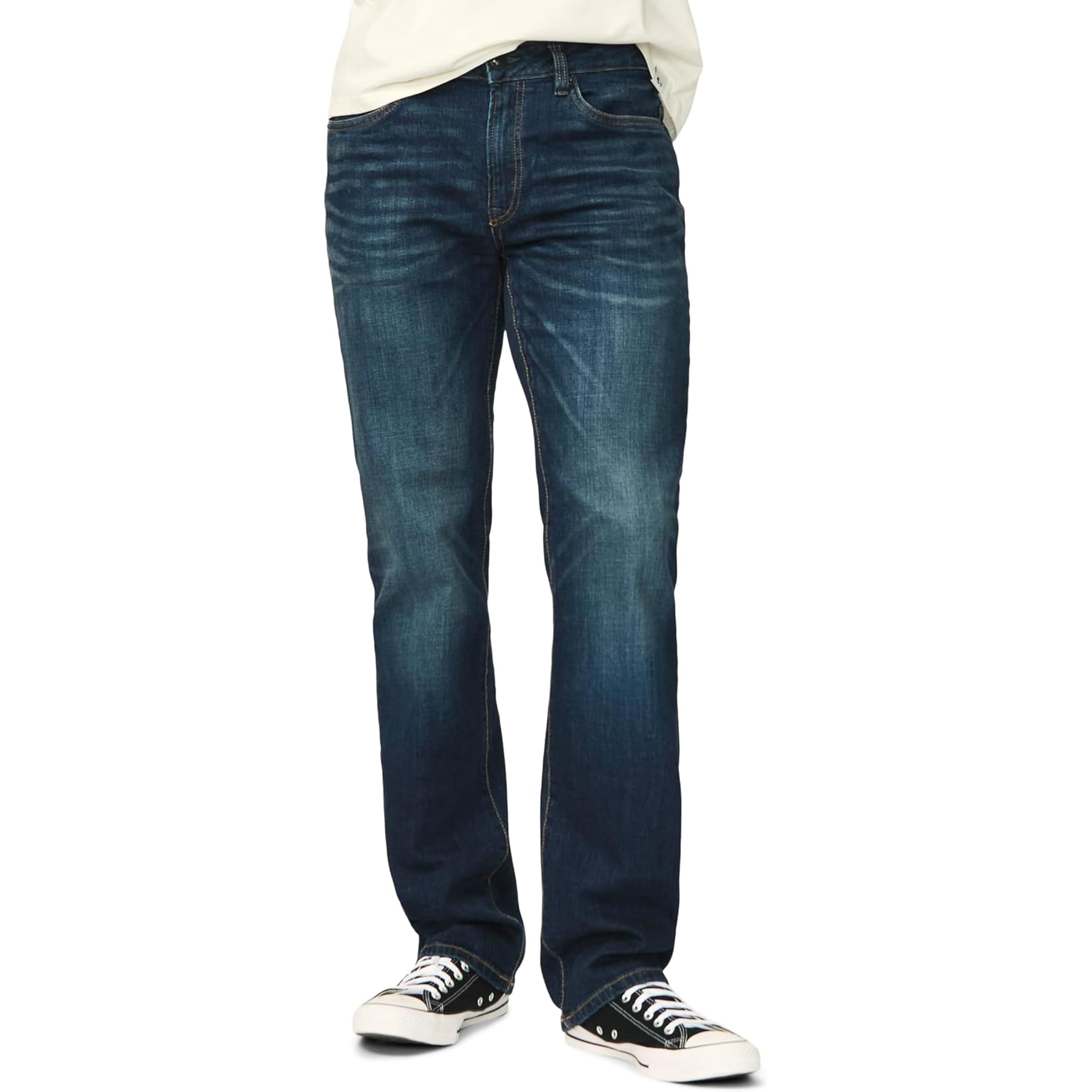 Buffalo David Bitton Mens Relaxed Straight Leg Driven Jean