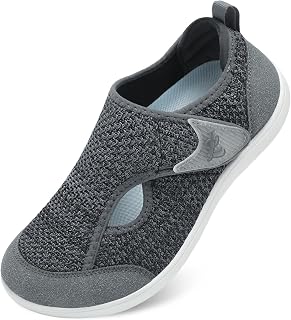 LeIsfIt Wide Toe Box Diabetic Shoes for Women Zero Drop Barefoot Sneakers Breathable Adjustable for Edema Swollen Feet & Seniors