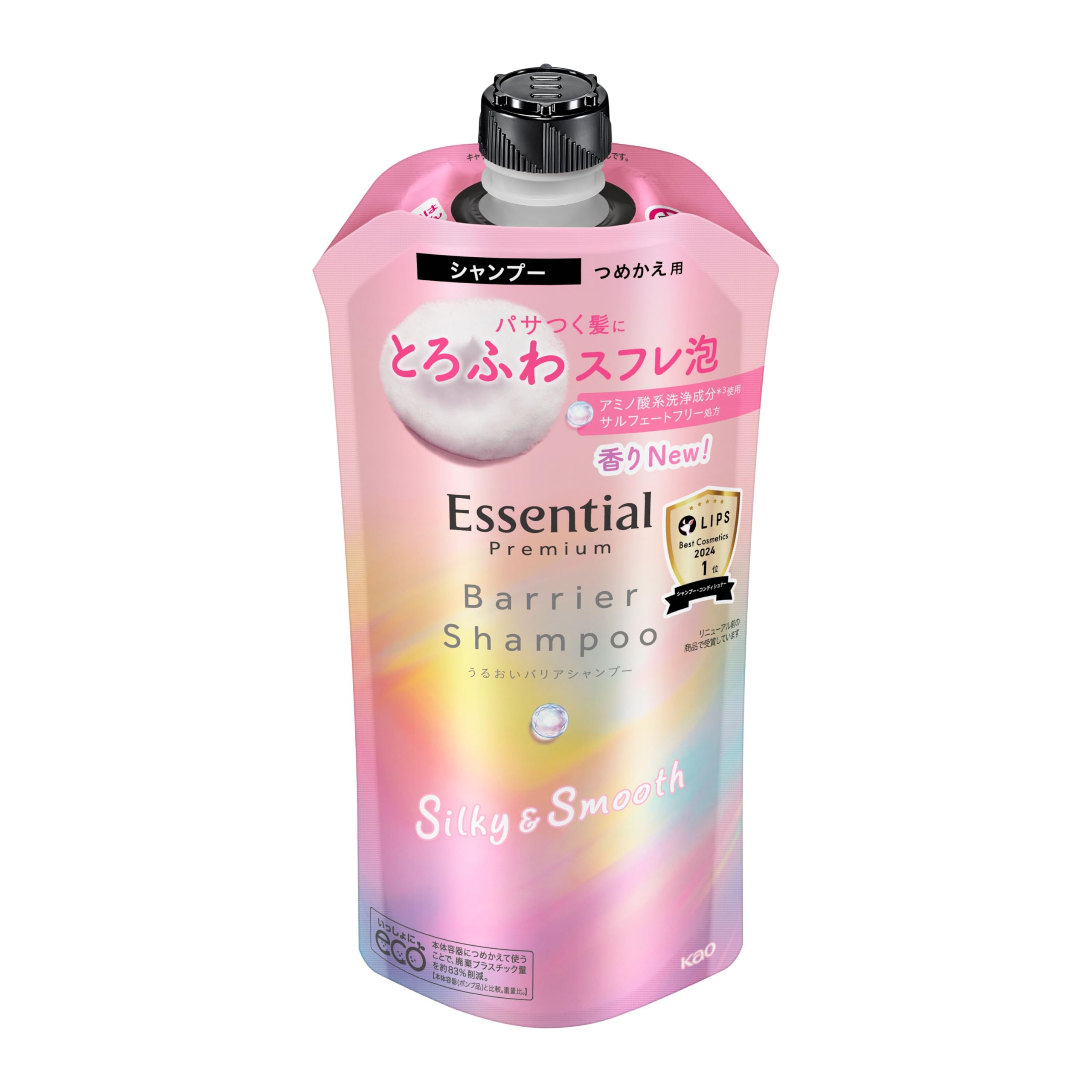 Essential Premium Moisture Barrier Silky & Smooth Shampoo, Refill, 11.5 oz (340 