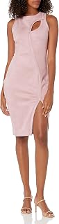GUESS Fitted Cutout Tank Dress with Slit Women's Cocktail Dress