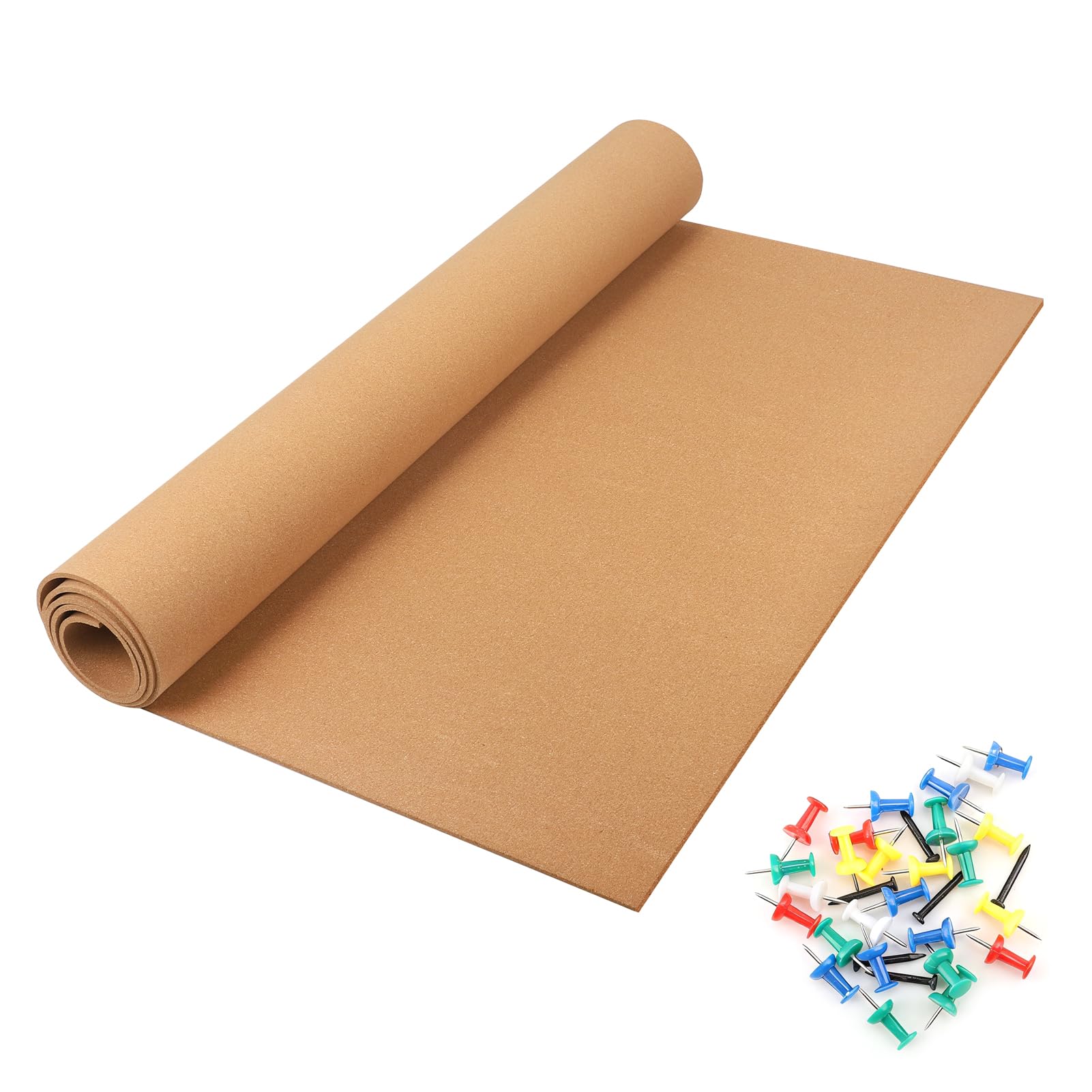 6mm Thick Large Cork Board Roll Bulletin Board Cork Sheet for Office Home | Scho