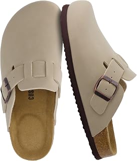 CUSHIONAIRE Women's Hana Cork Footbed Clog with +Comfort, Wide Widths Available