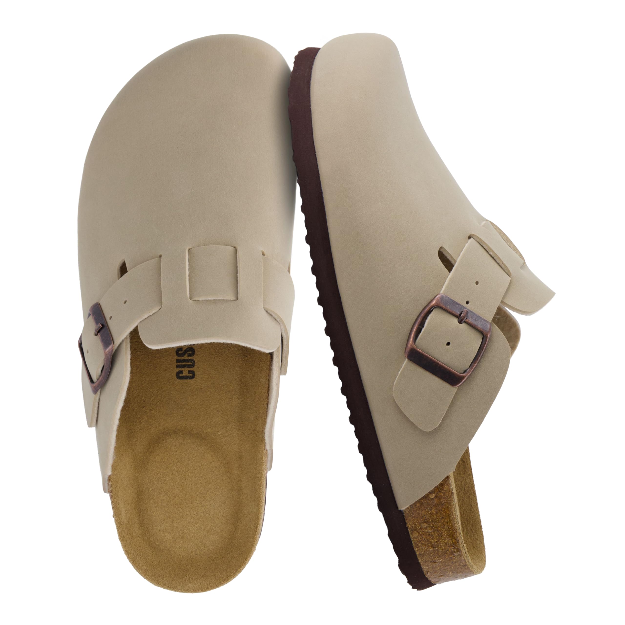 CUSHIONAIRE Women's Hana Cork Footbed Clog with +Comfort, Wide Widths Available