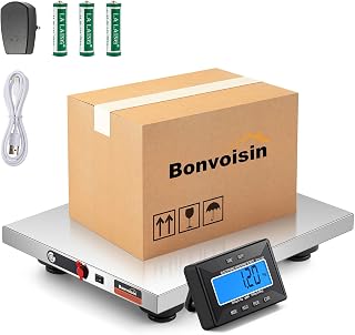 Bonvoisin Cordless Postal Scale 300kg/660lb, 10m Wireless Range