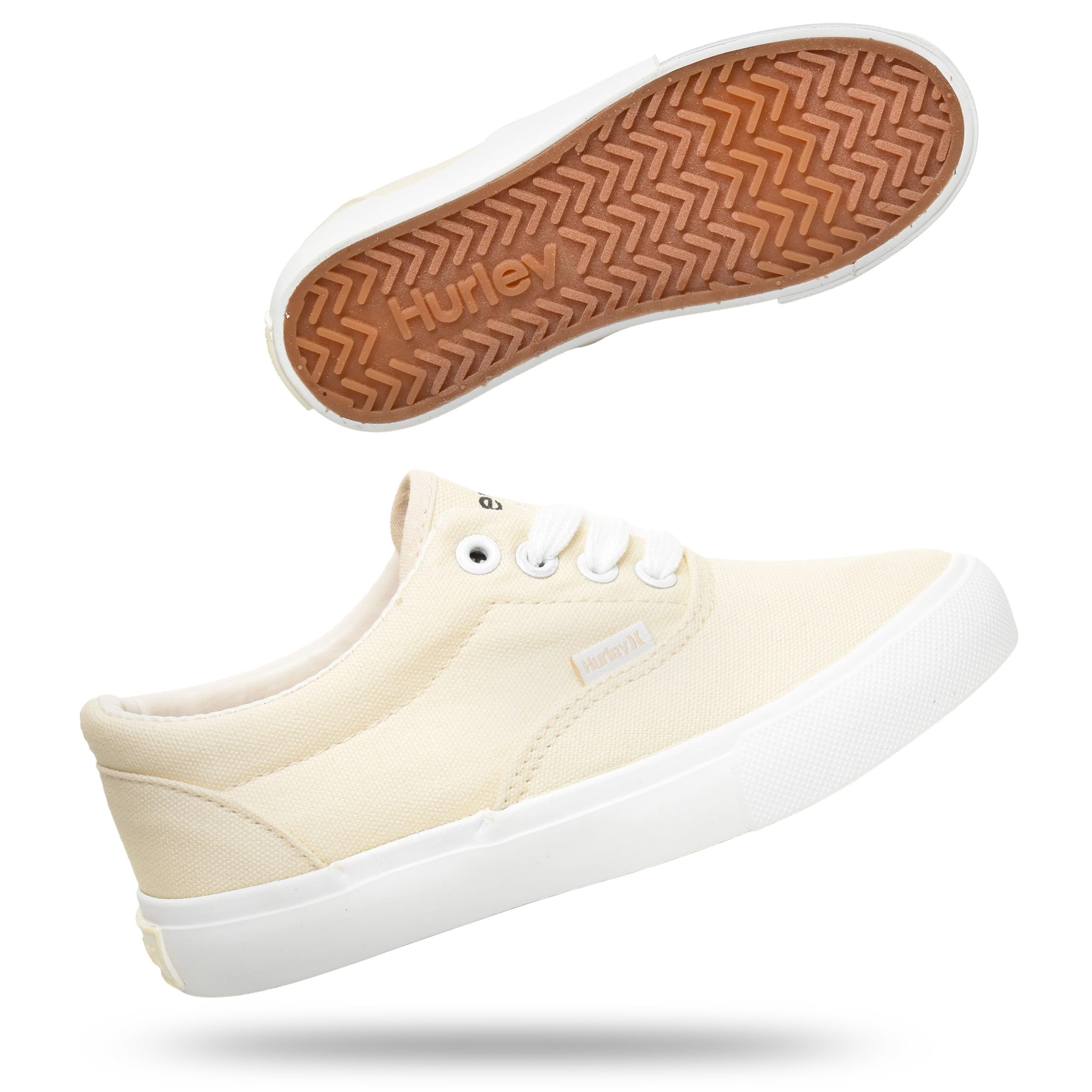 Hurley Marley Kids Canvas Trainers Lace Up Low Top Skateboard Shoes Kids Sports 
