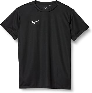 Mizuno 32MAA156 - Abbigliamento da allenamento, a maniche corte, assorbe il sudore, asciugatura rapida, Nero , 44