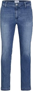 JACK & JONES Slim Fit Jeans, Flush Pockets, Light Wash.