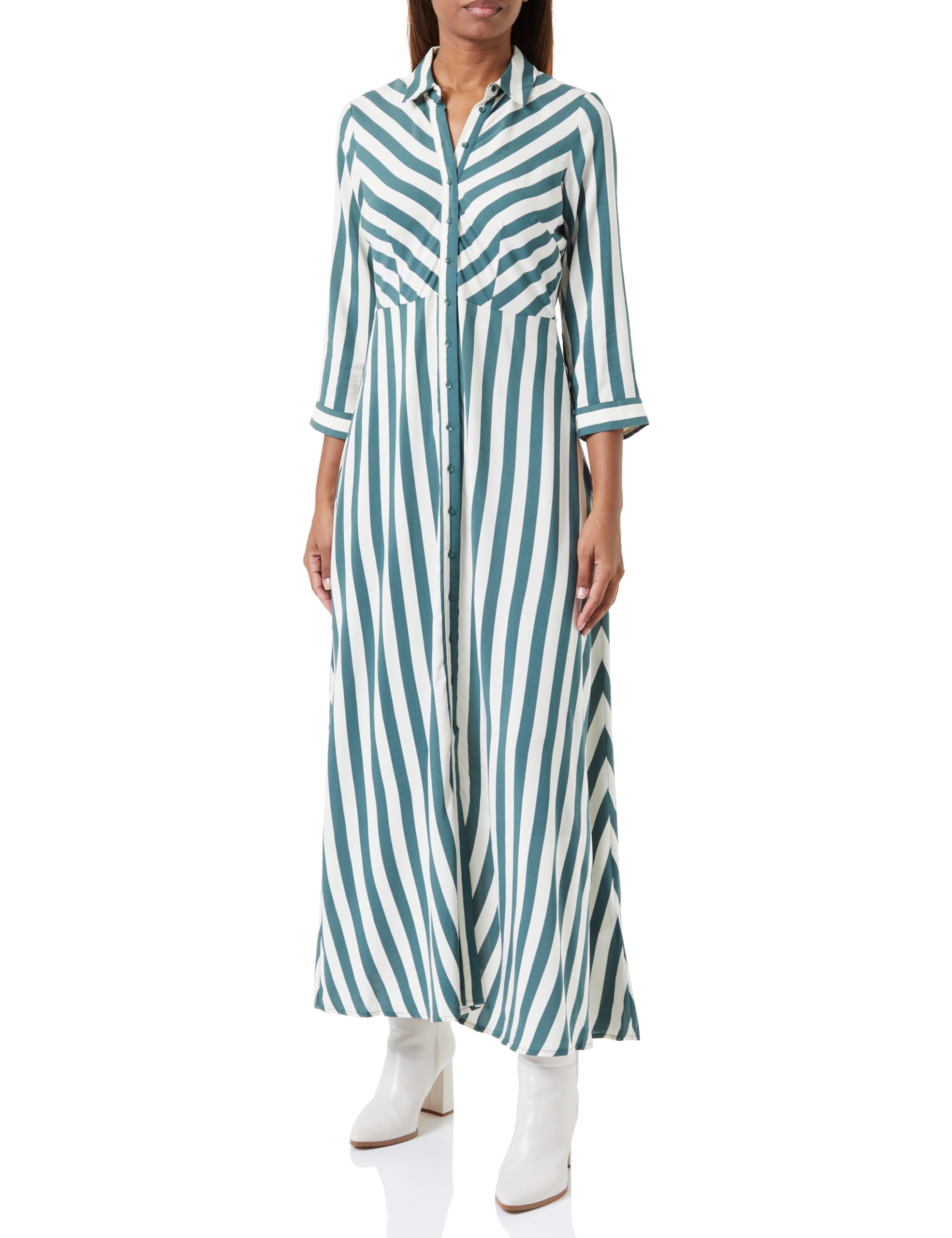 YAS Women's Yassavanna Long Shirt Dress S. Noos