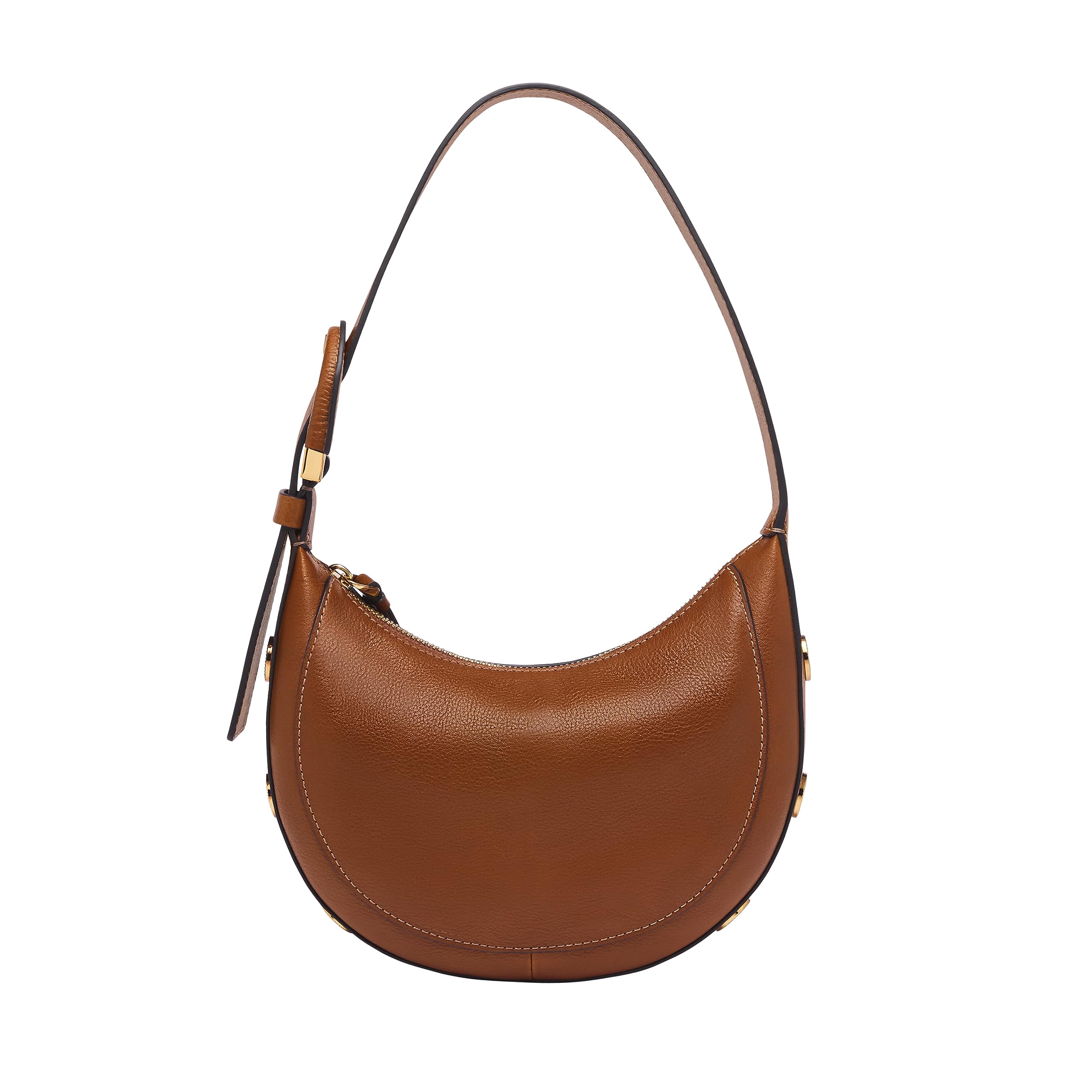 Fossil Women's Harwell Leather Crescent Purse Handbag, Black (Model: ZB1916001)