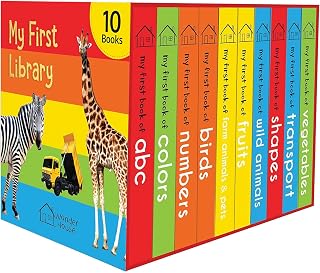 My First Library: Boxset of 10 Board Books for Kids