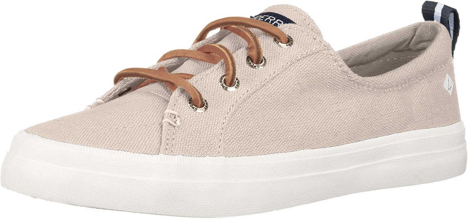 Sperry Women’s Crest Vibe Wash Linen White Slippers