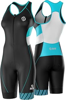 SLS3 Triathlon Suits Women - Sleeveless Pro Trisuit with Comfy Tri Chamois | Quick-Dry Anti-Chafe Tri Suit Women with Comfy Chamois, Slim Athletic Fit for Unstoppable Speed & Style, No Shelf Bra