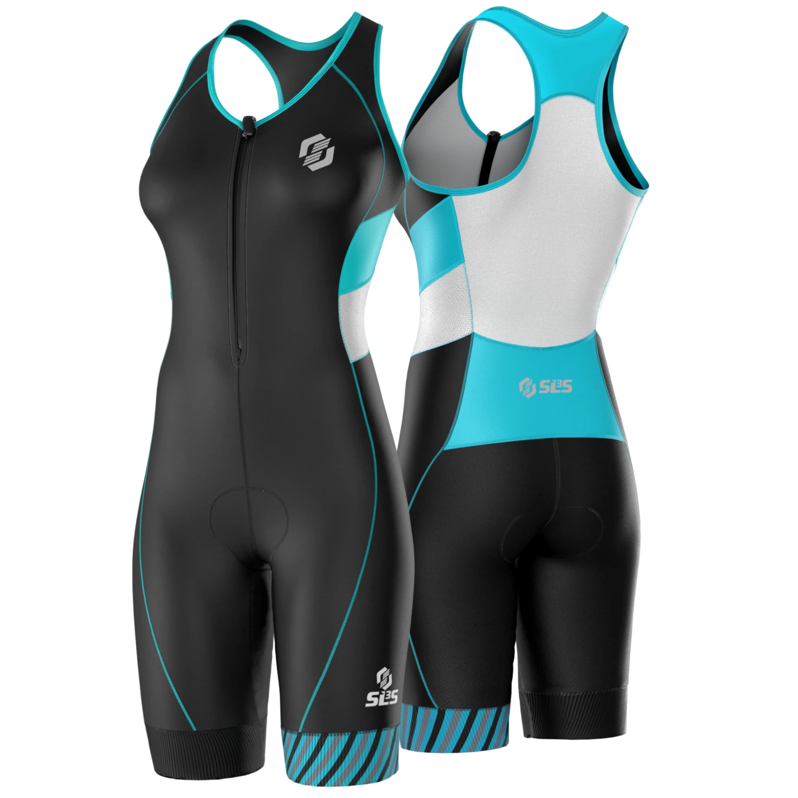 SLS3 Triathlon Suits Women - Sleeveless Pro Trisuit with Comfy Tri Chamois | Qui