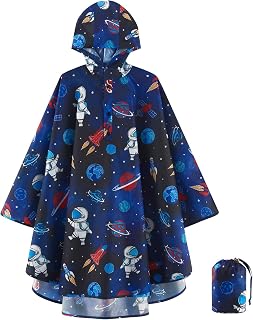 WAWSAM Regenponcho Kinder Wasserdicht Regencape Kinder Leicht