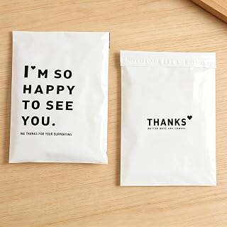 20 Pack White Poly Mailer Bags-9.8 × 13.8 Inch Self-Seal Shipping Bags