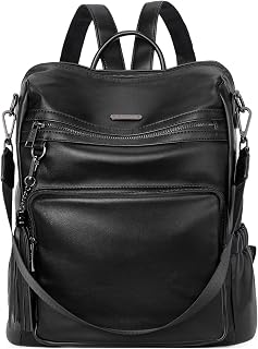 CLUCI Backpack Purse for Women Leather Fashion Designer Travel Ladies Shoulder Bags with Wristlet