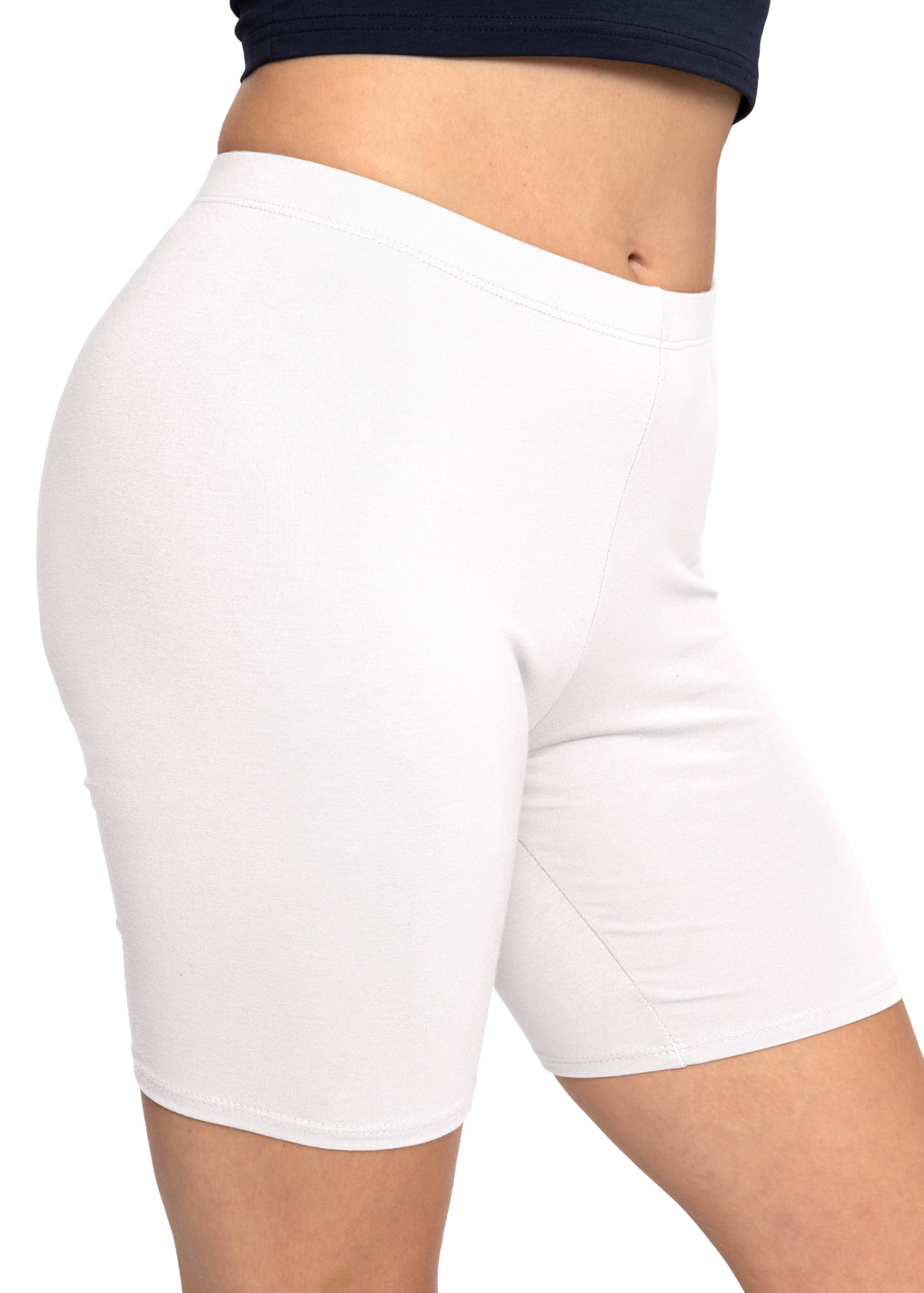 Stretch Is Comfort Women's Teamwear Cotton Stretch Workout Bike Shorts