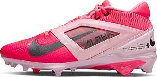 Nike Alpha Menace 4 Elite Football Cleats (FD7036-600, University Red/Team Red/Black/White)