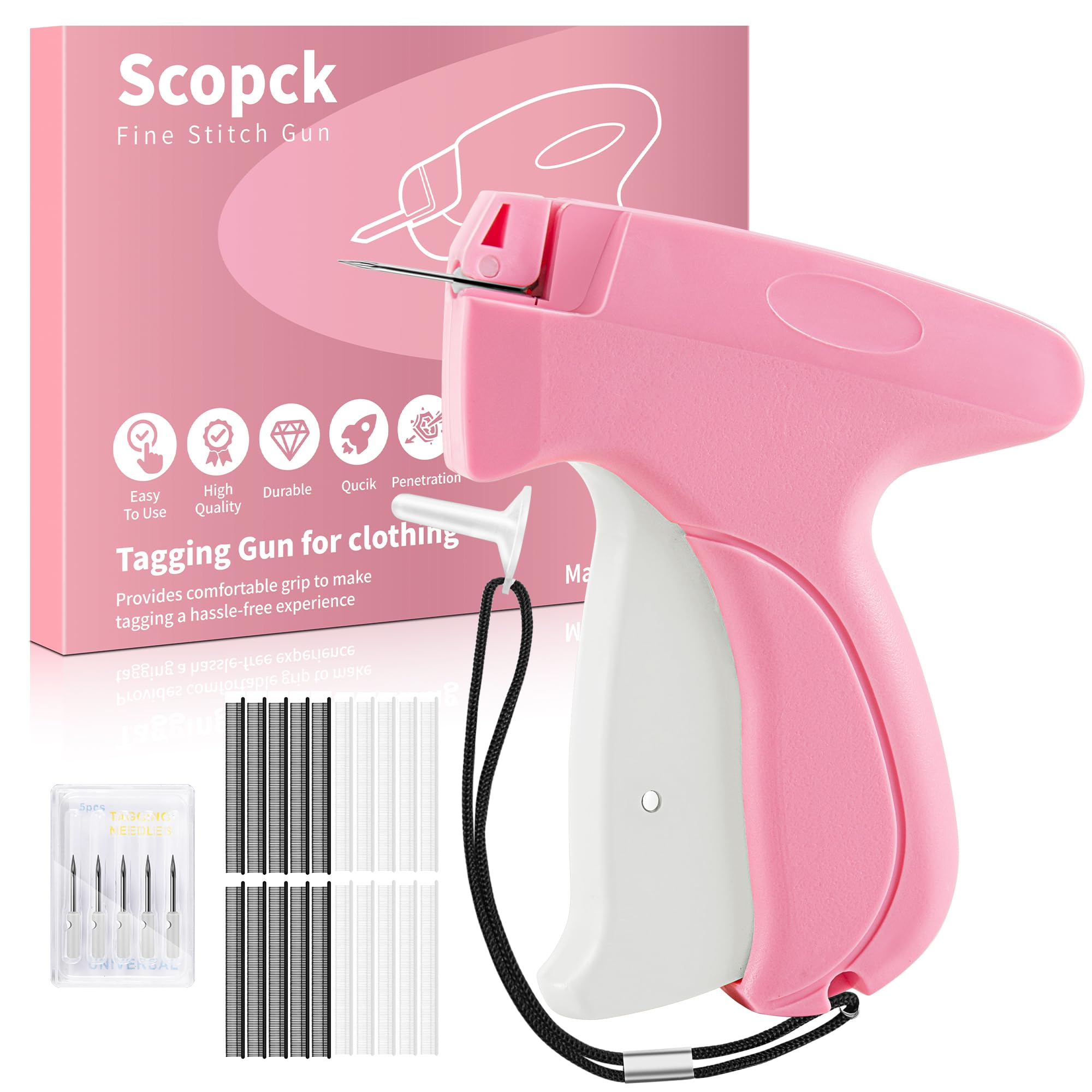 Stitch Gun for Clothes - Handheld Stitch Gun Quick Clothing Fixer - Tagging Gun 