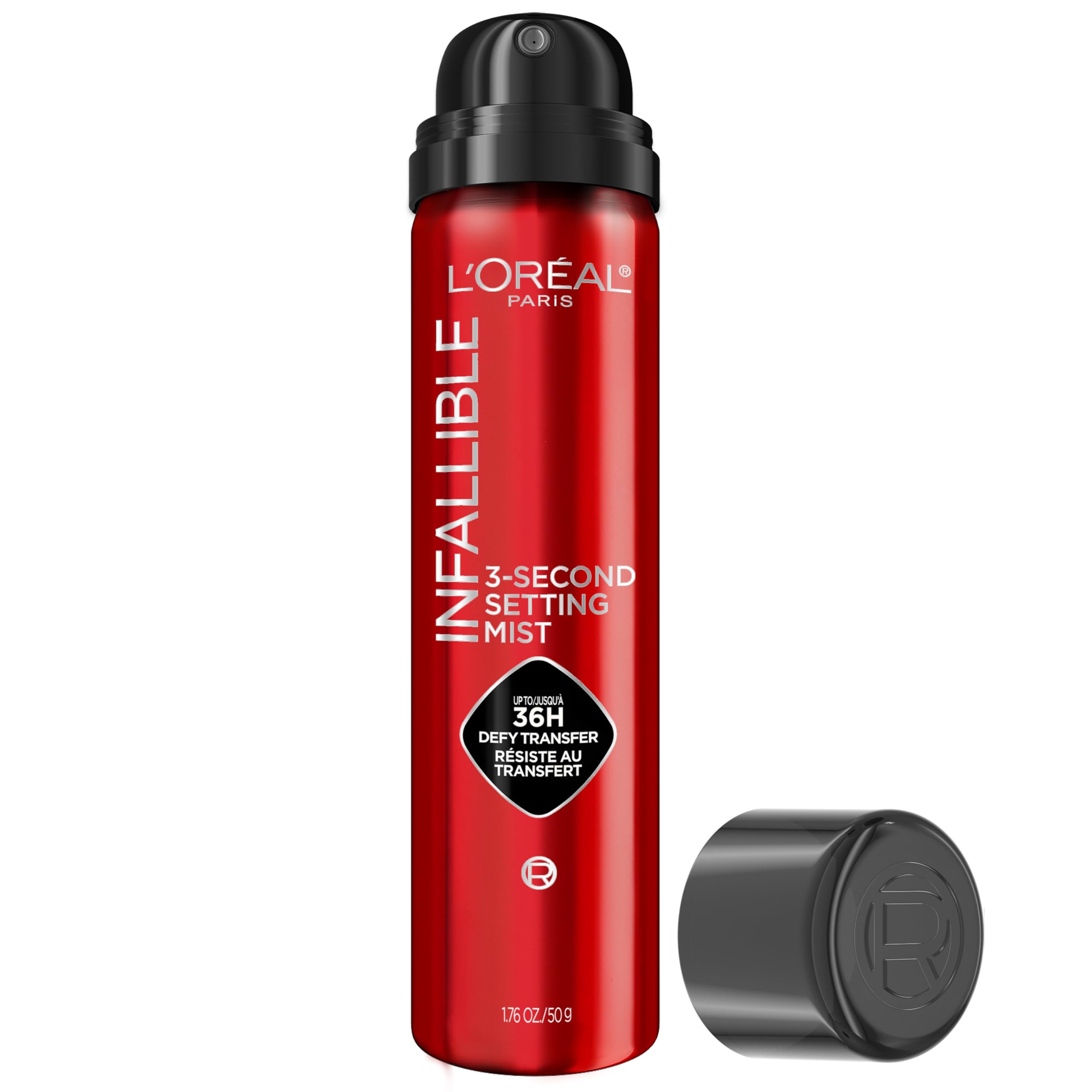 L'Oreal Paris Infallible 3-Second Setting Spray, Up to 36HR Wear, 1.76 oz | Micr