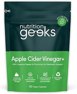 Apple Cider Vinegar Capsules 15,000mg with Mother & 30% Acetic Acid - Enhanced with Chromium & Cayenne Pepper - 90 Vegan Capsules (Not Apple Cider Vinegar Gummies or Liquid), Teeth Friendly - UK Made