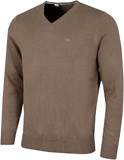 Calvin Klein Men's 2026 Golf Sweater V-Neck Durable and Comfortable