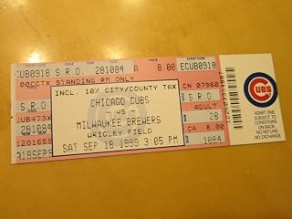 SAMMY SOSA Back to Back 60 Home Run Seasons 9/18/99 Mint Baseball Full Ticket -