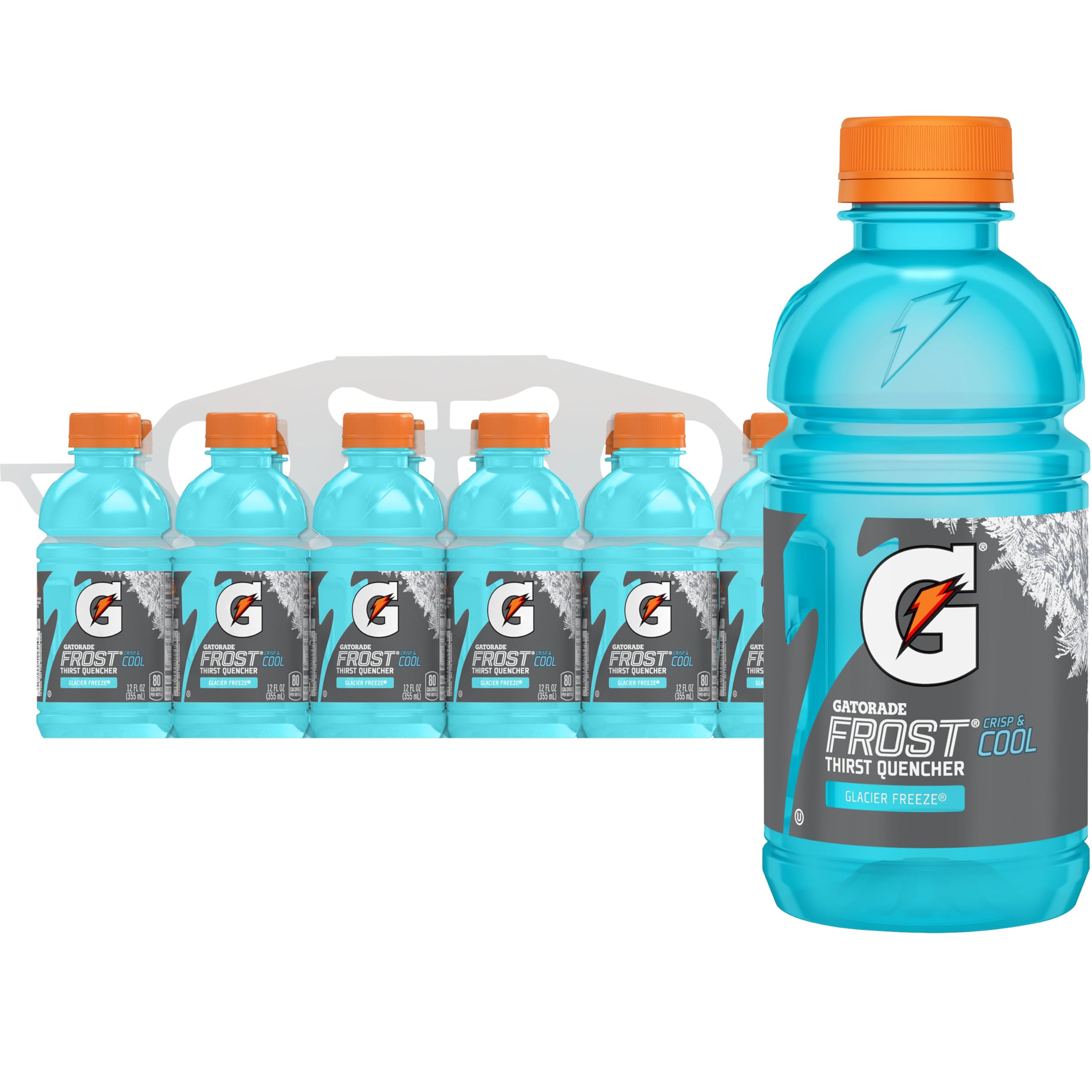 Gatorade Thirst Quencher, Glacier Freeze, 12 Fl Oz (Pack of 12)