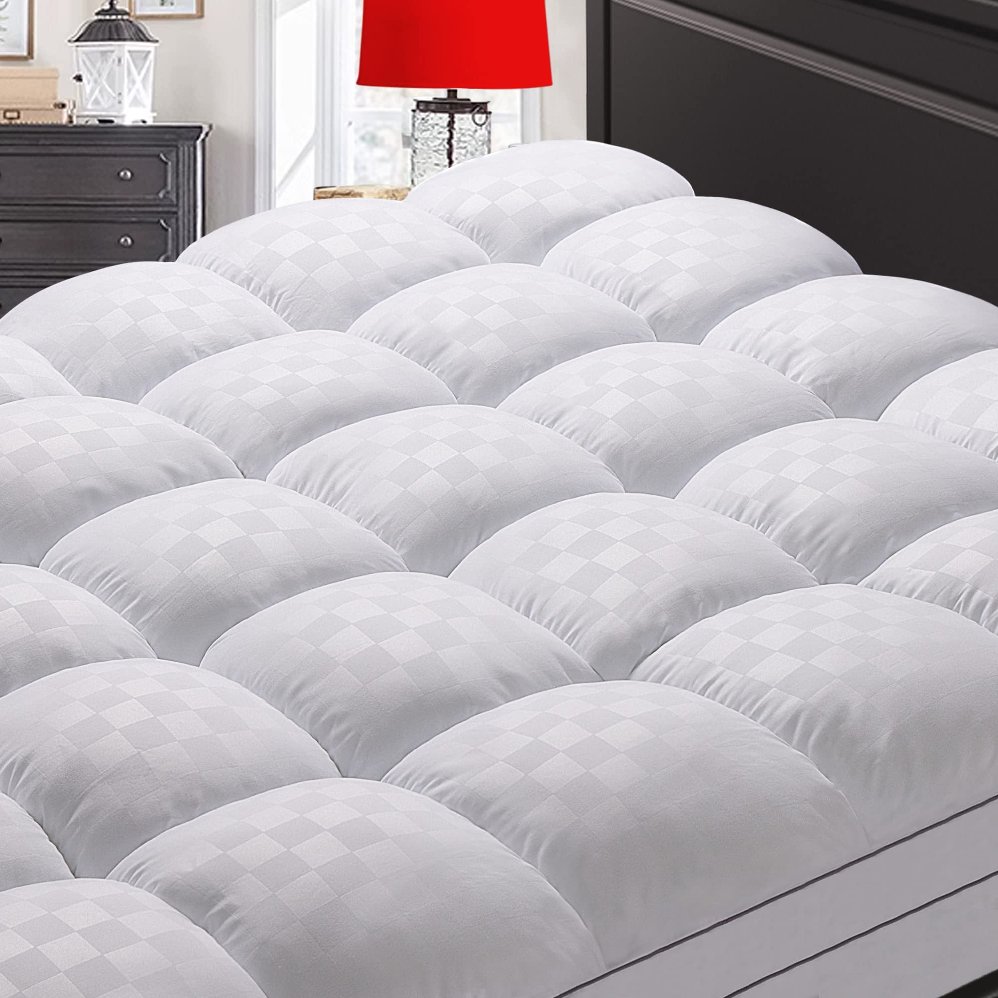 SameBed Mattress Topper Queen,Extra Thick Mattress Pad Cover for Back Pain,Cooli