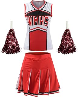 Women's High School Musical Cheerio Classic Cheerleader Athletic Sport Uniform Fancy Dress