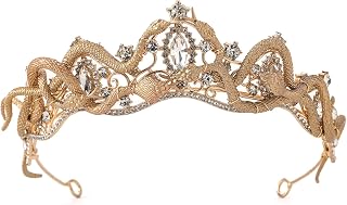 CoTeeZa Medusa Snake Crown for Wemen - Meduza Greek Goddess Cosplay Headband Royal Gemstone Gothic Queen Halloween Headwear