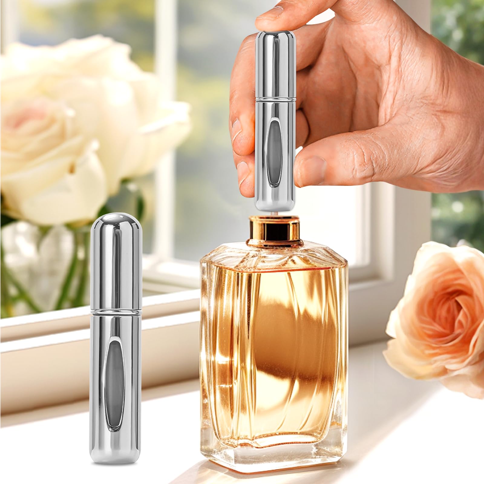 5ml Mini Perfume Bottle Travel Portable Refillable Travel Friendly Spray Contain