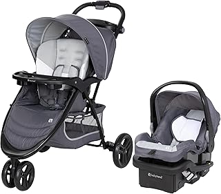 Baby Trend EZ Ride Travel System with EZ-Lift Infant Car Seat, Dash Grey | For Family Outings, Daily Errands, Neighborhood Walks, Day Trips, Routine Transport, On-the-Go Use & Everyday Convenience