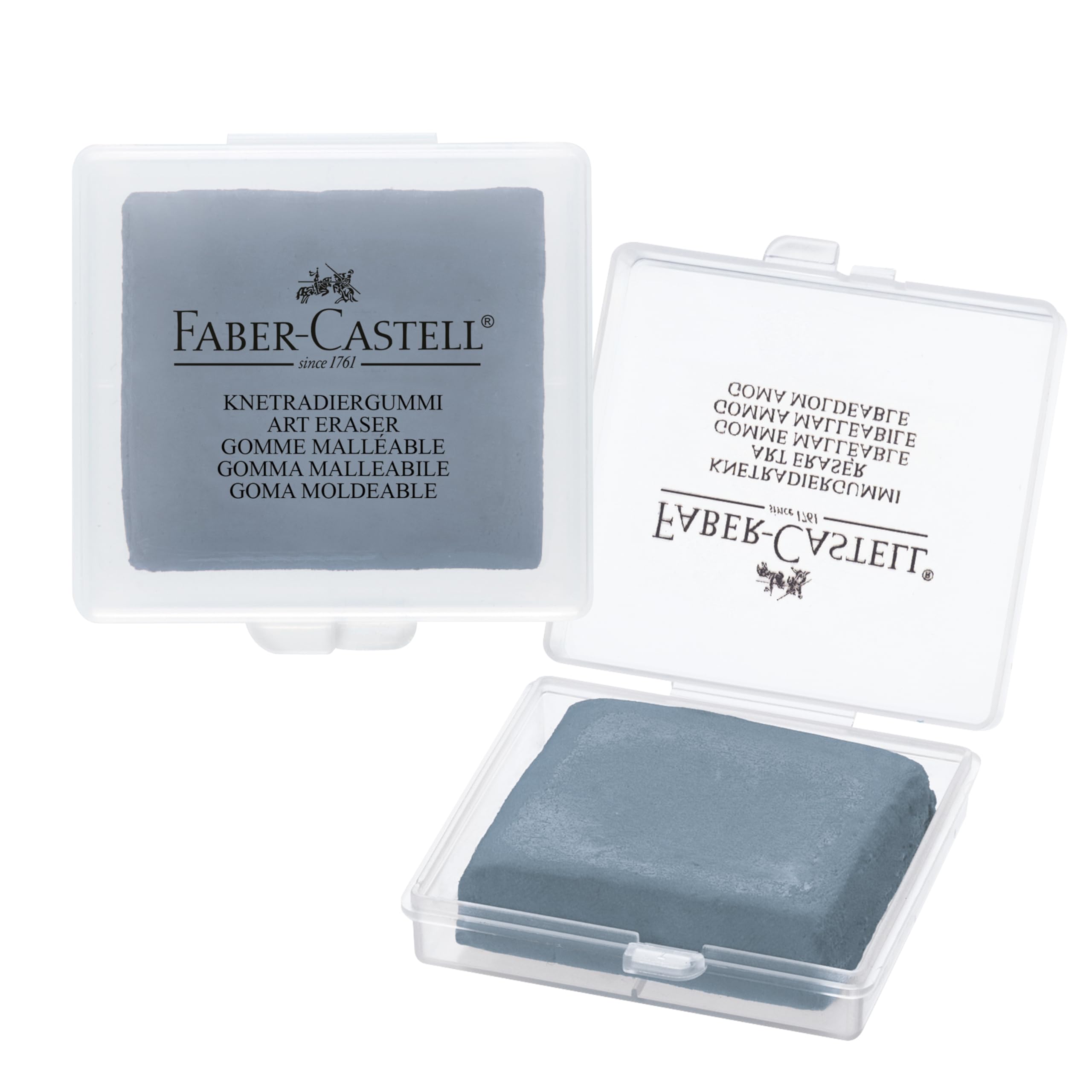 Faber-Castell Kneadable Eraser for Artists in Storage Case - Absorbent Kneaded E