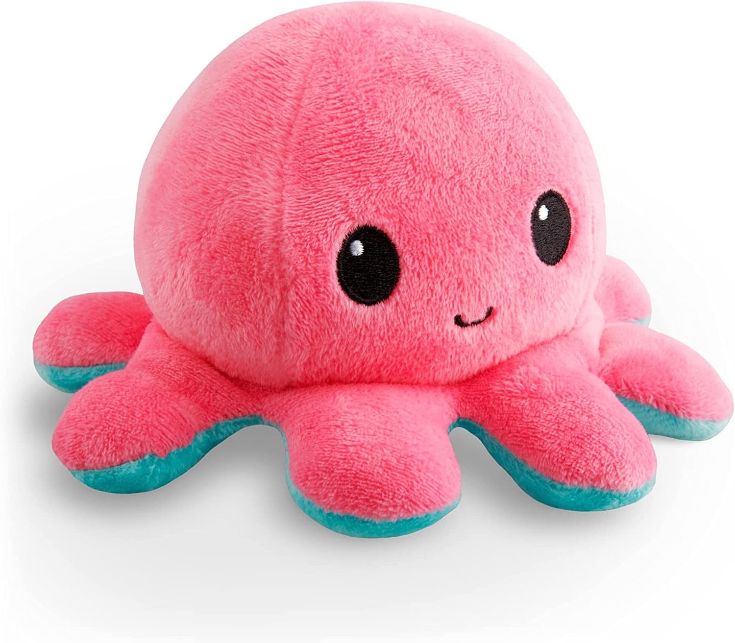 TeeTurtle Reversible Octopus Pink & Aqua 4 Inch Flip Plush