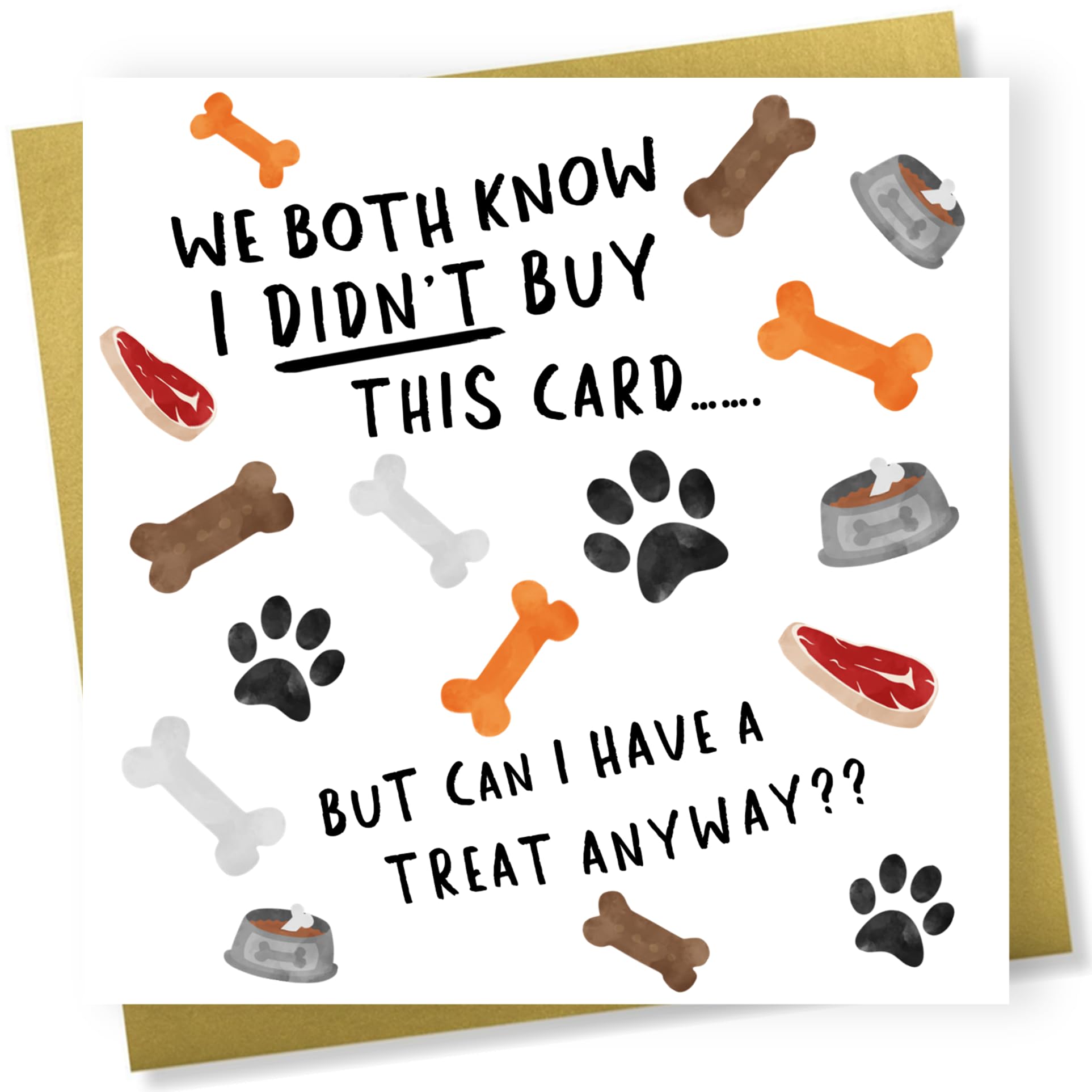 Printperfect - Funny Birthday Card From The Dog Amusing Birthday Card For Dog Ow