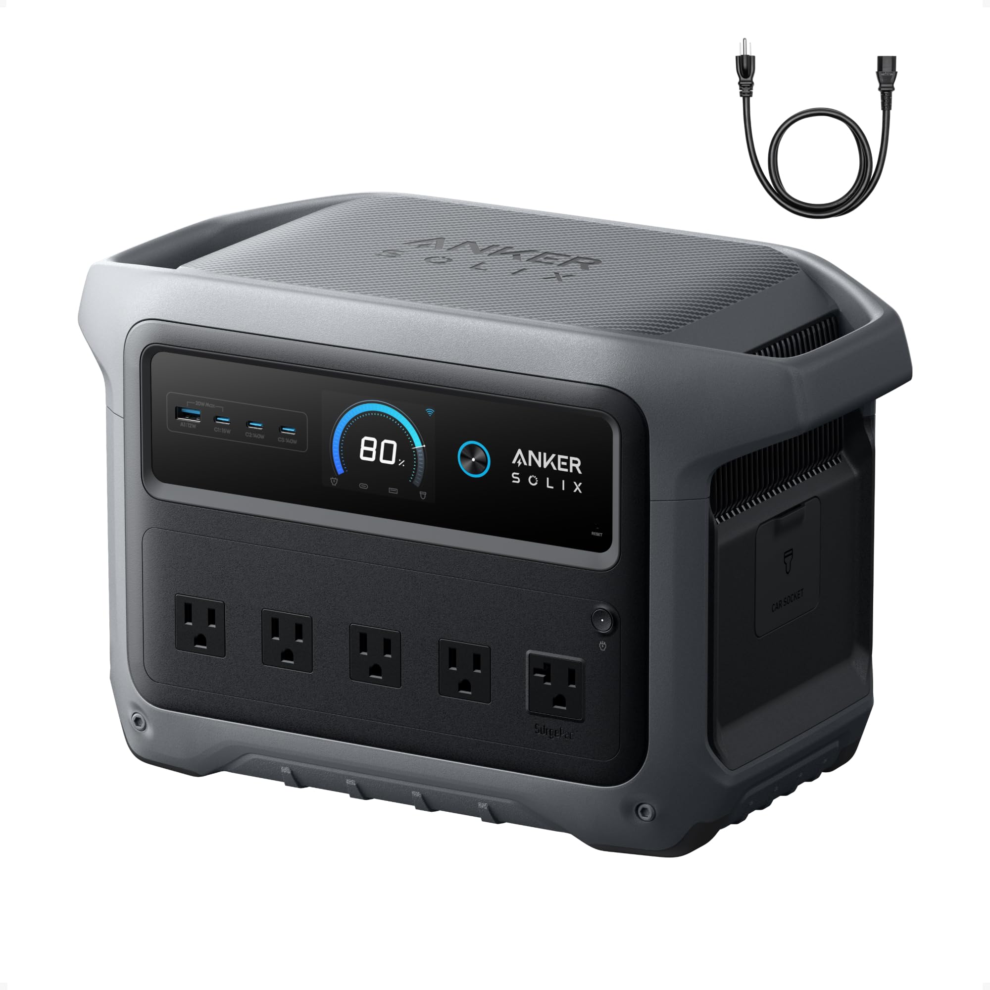 Anker SOLIX C1000 Gen 2 with AC charging cable, 2000W 1024Wh Power Station | 49 