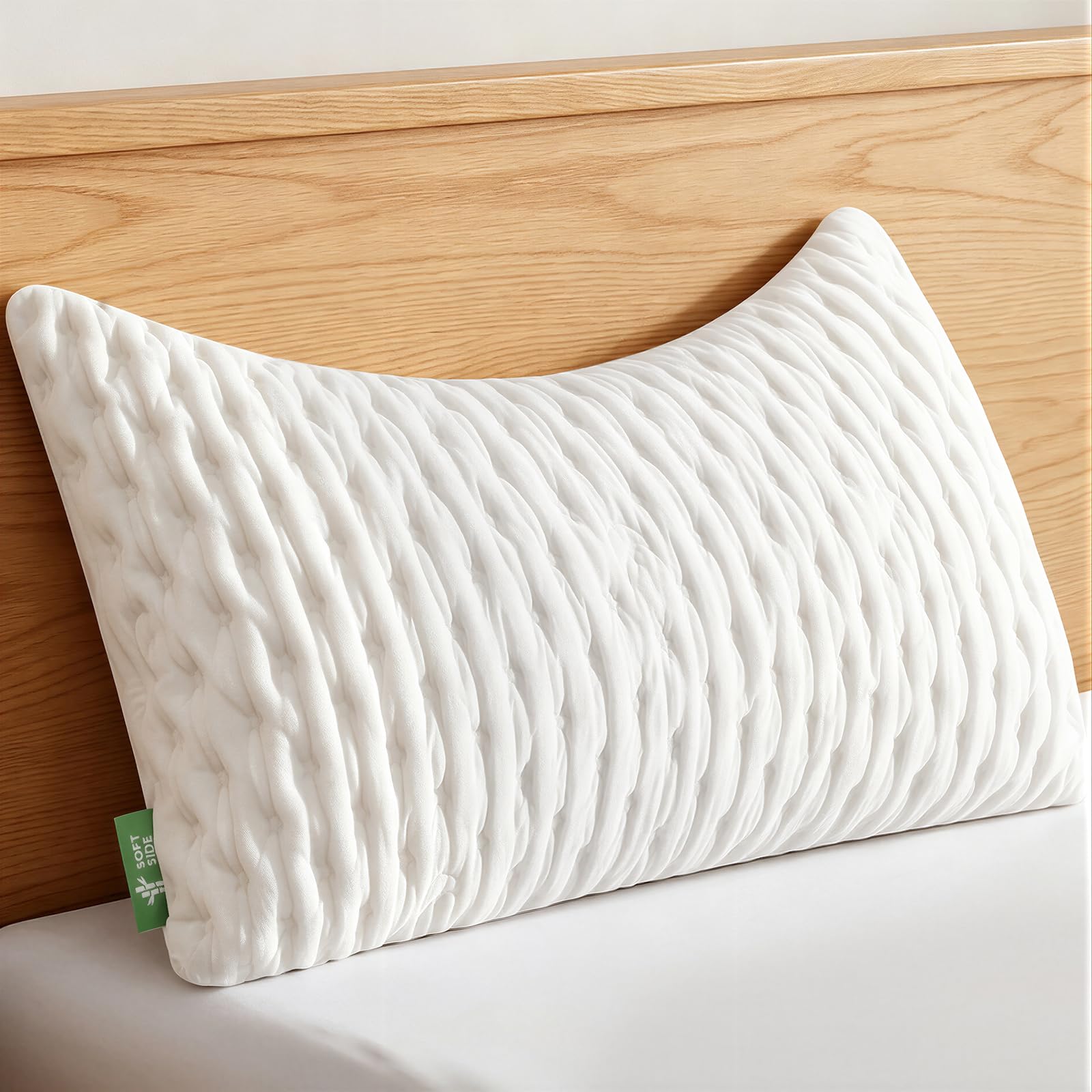 SKYNY Cooling Side Sleeper Pillow for Neck and Shoulder Pain Relief, Adjustable 