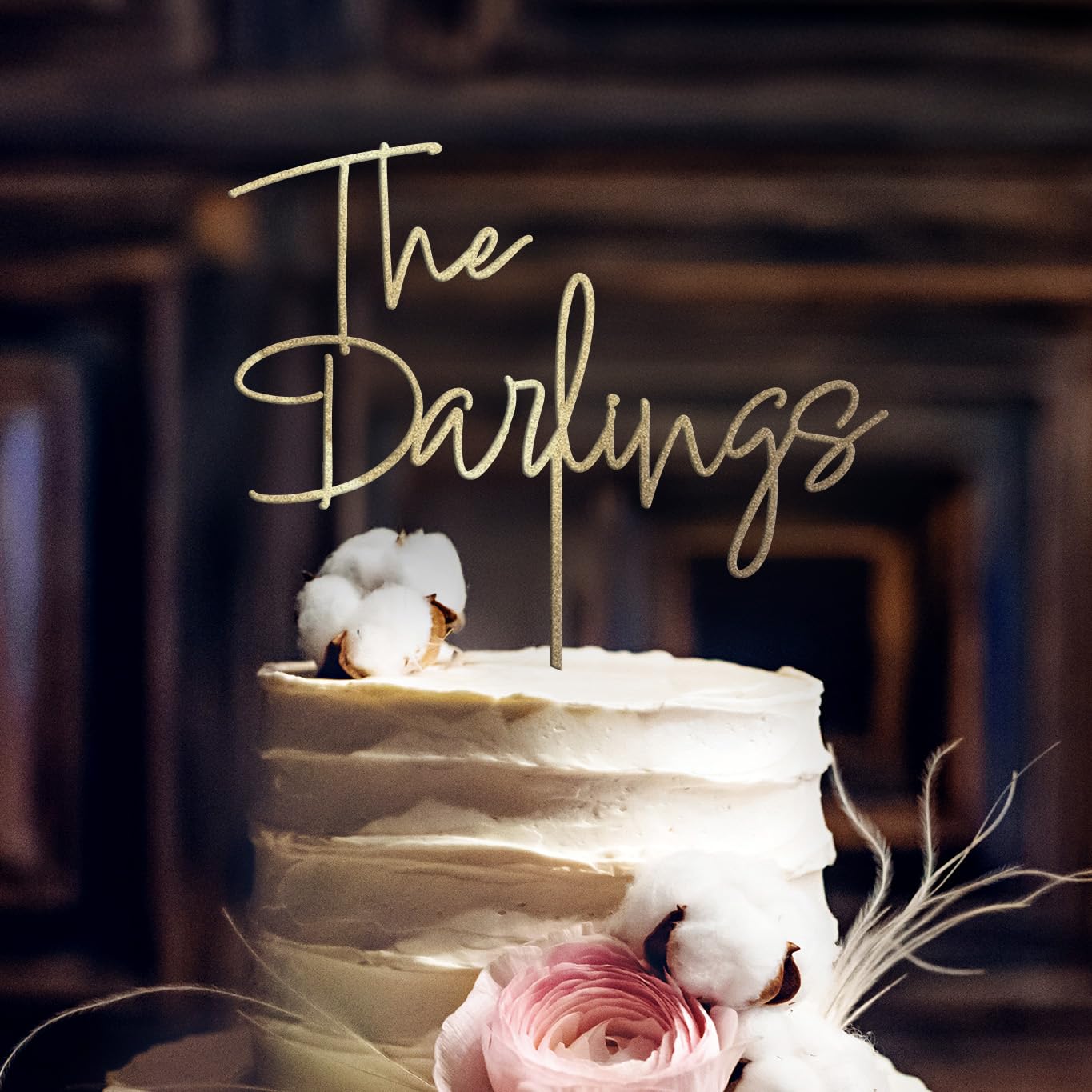 Wedding Cake Topper, Custom Rustic Cake Topper, Personalize your own Bride And G