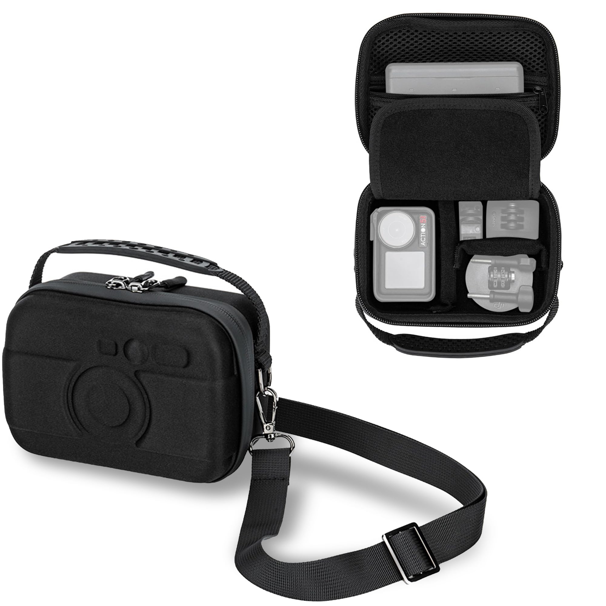 JJC Portable Carrying Case for Go Pro Hero 13 12 & Osmo Action 6 5 Pro 4 3