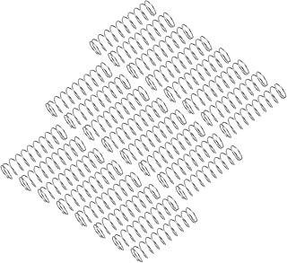 uxcell 25Pcs Compression Spring, 304 Stainless Steel 5mm OD 0.4mm Wire 20mm Length Mechanical Spring for Shop Home Repair Project, Silver Tone